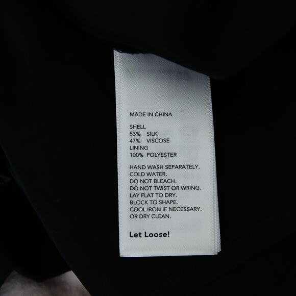 Kate spade Black silk blend layered dress size 0 XS - Picture 4 of 6